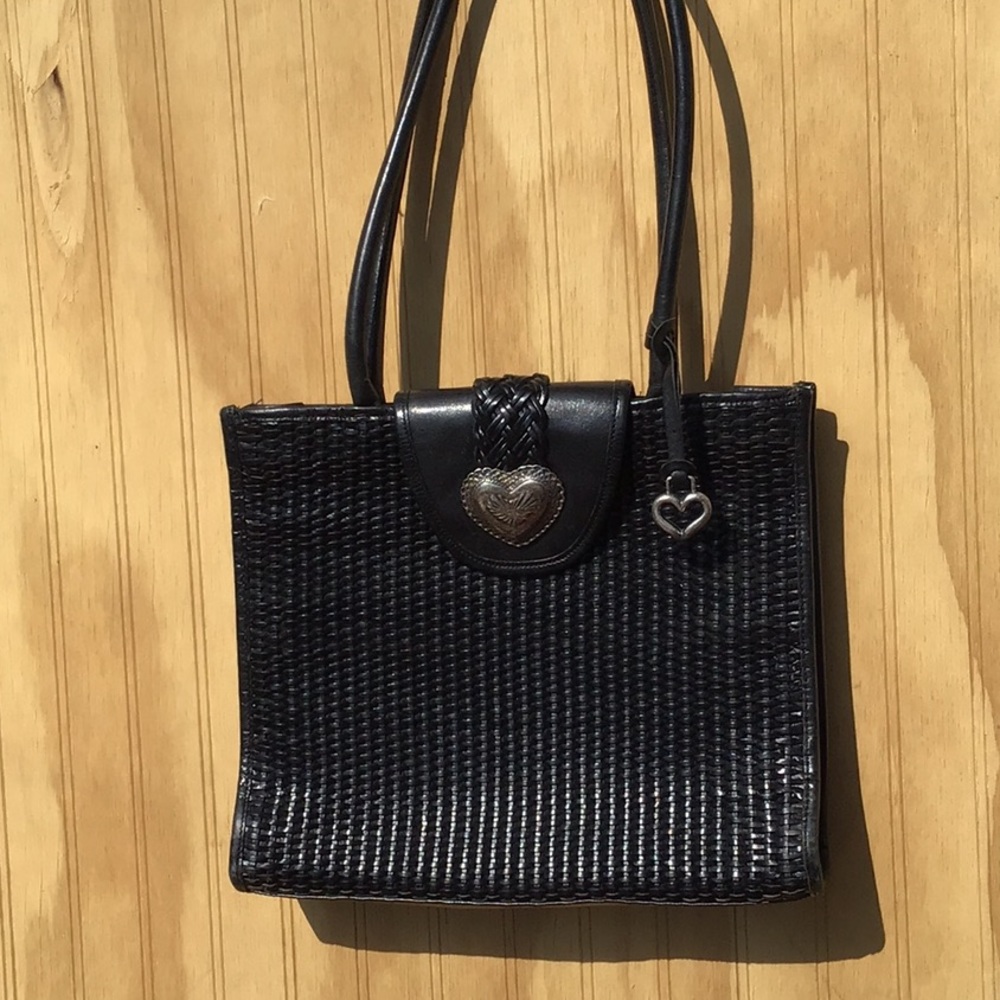 weaved handbag vintage black